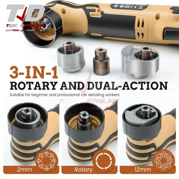 Royal Detail Cordless Mini Polisher – Powerful Rotary & Orbital Polishing
