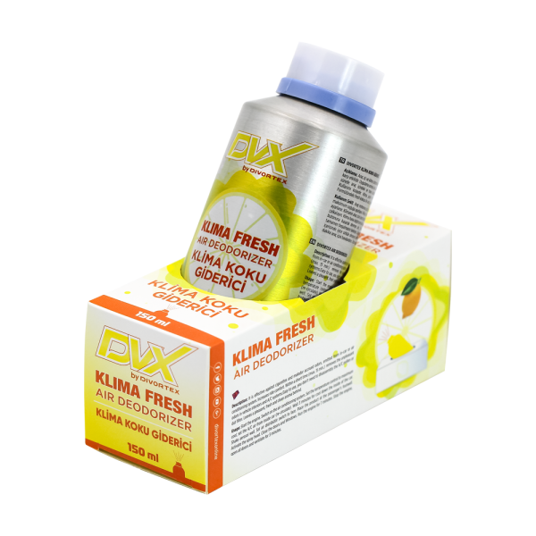 اسپری خوشبوکننده و از بین برنده بوی بد داخل خودرو با رایحه لیمو دیورتکس Divortex Lemon Klima Fresh Deodorizer