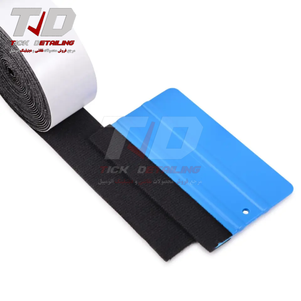 Black Felt Roll 15M for Squeegee PPF & Wrap Application – 3M Compatible