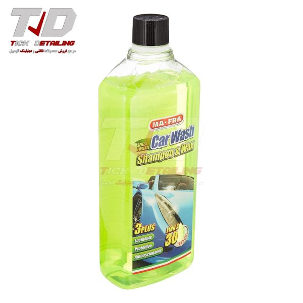 شامپو واکس کارواش یک لیتری مفرا مخصوص شستشوی بدنه خودرو – Mafra Shampoo & Wax 1L