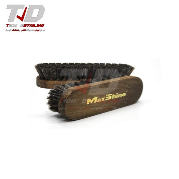 فرچه چرم و صندلی مو اسبی کوچک مکس شاین | Maxshine Horse Hair Brush Small