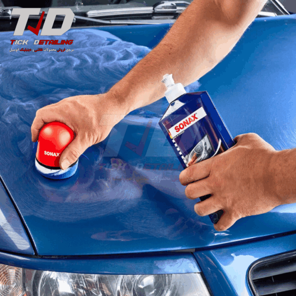 پولیش رنگ‌دار خودرو Sonax Color Blue 500ml