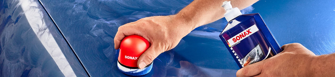 پولیش و واکس Sonax آبی رنگ مخصوص بدنه خودرو
