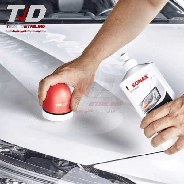 پولیش و واکس سفید 500 میلی لیتر سوناکس مدل Sonax Polish & Wax Color White 500ml - Image 3