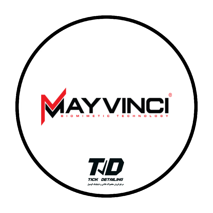 لوگوی برند می وینچی Mayvinci، تولیدکننده محصولات سرامیک و محافظت خودرو