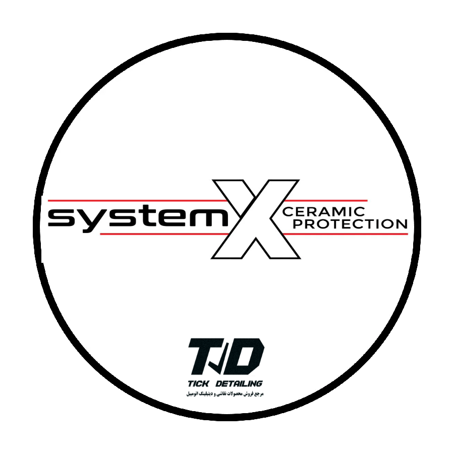 لوگوی برند System X، تولیدکننده پوشش‌های سرامیکی حرفه‌ای خودرو