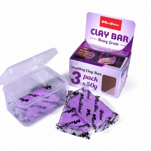 خمیر کلی ۳ عددی زبر بنفش ۱۵۰ گرمی مکس شاین مدل MaxShine Detailing Clay Bar Heavy Grade 2041150P