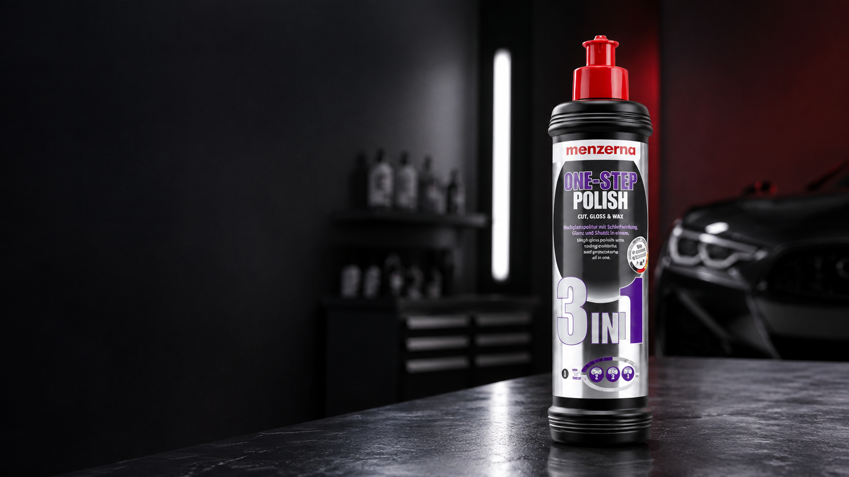 بررسی پولیش تک مرحله ای 250 میلی لیتری منزرنا مدل Menzerna One Step 3IN1 – 250ml؛ سه عملکرد در یک مرحله - تصویر مرتبط با مقاله