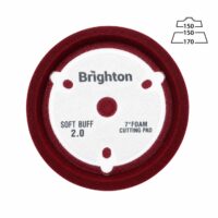 پد پولیش زبر روتاری زرشکی 150 میلی متری برایتون مدل Brighton Professional Heavy Cut Polishing Pad 150mm