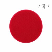 پد پولیش دستی زبر قرمز 110 میلی متری زیزر مدل Zvizzer Puk Pad Red PU0011010R